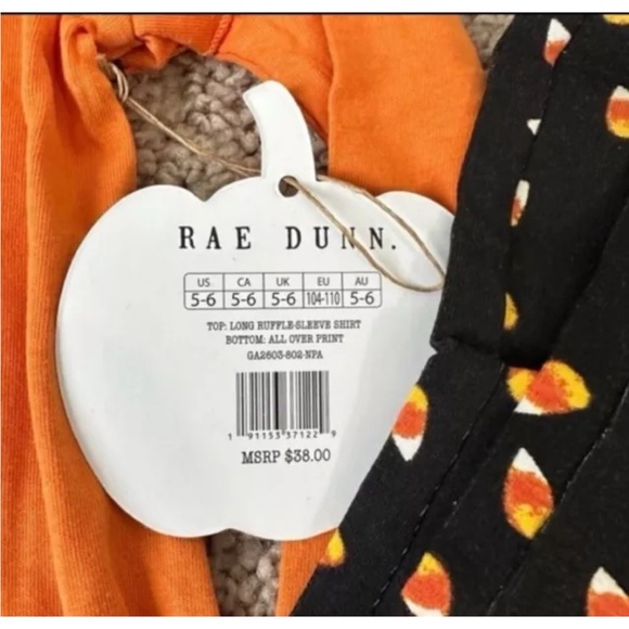 🎃Rae Dunn Girls Halloween Outfit size 5/6 - Picture 2 of 3